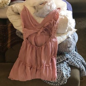 standing waiting dress dark blush